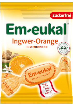 Gember-Sinaasappel snoep, suikervrij, 75 g