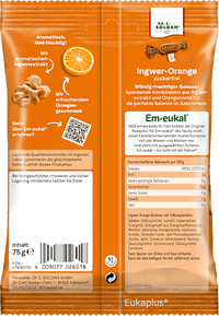 Bonbon, Ingwer-Orange, zuckerfrei, 75 g