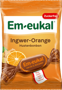 Bonbon, Ingwer-Orange, zuckerfrei, 75 g