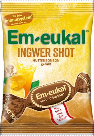 Snoep, gembershot, gevuld, 75 g