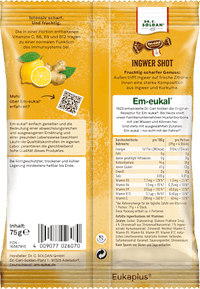 Bonbon, Ingwer Shot, gefüllt, 75 g