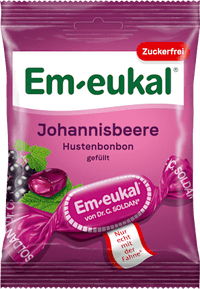Bonbon, Johannisbeere, gefüllt, zuckerfrei, 75 g