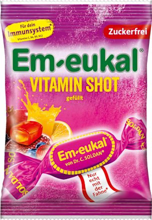 Vitamin Shot Candy, gevuld, suikervrij, 75 g