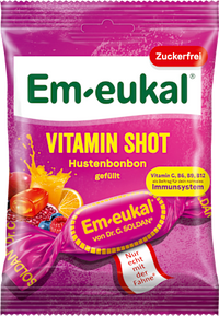 Bonbon, Vitamin Shot, gefüllt, zuckerfrei, 75 g