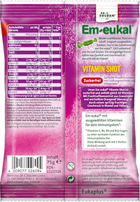 Vitamin Shot Candy, gevuld, suikervrij, 75 g