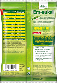Bonbon, Vitamin Shot sauer, zuckerfrei, 75 g