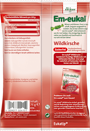 Wilde kersensnoepjes, suikervrij, 75 g