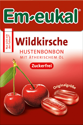 Bonbons, Minis Wildkirsche, zuckerfrei, in der Taschenbox, 50 g