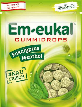 Gummidrops, Eukalyptus-Menthol, 90 g