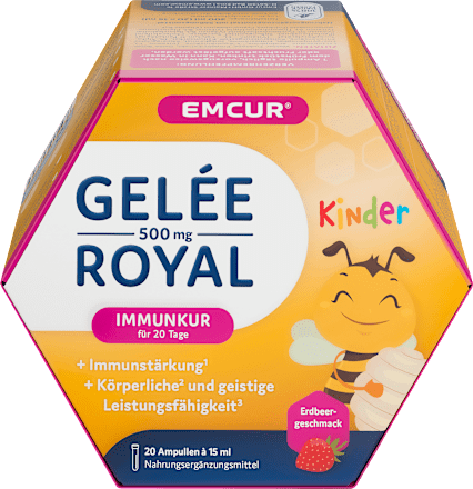 Royal Jelly 500 Kinderampullen Aardbei 20 stuks, 300 ml