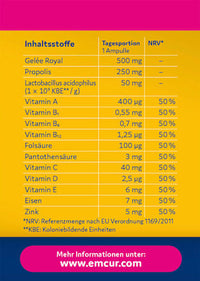 Royal Jelly 500 Kinderampullen Aardbei 20 stuks, 300 ml