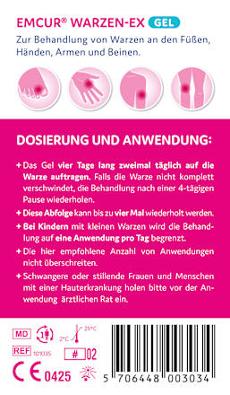 Warzen-Ex Gel, 4 ml EMCUR