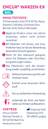 Warzen-Ex Gel, 4 ml EMCUR