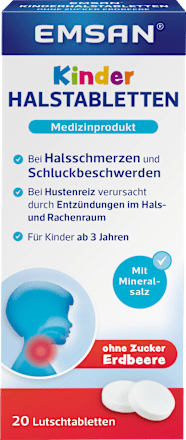 Kinderkeelpastilles aardbei, 20 stuks