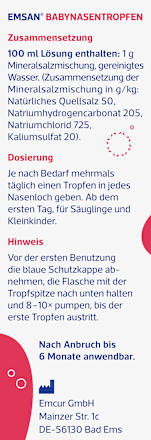 Nasentropfen für Babys und Kleinkinder, 20 ml