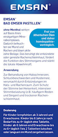 Pastillen Halstabletten Klassik ohne Menthol, 20 St