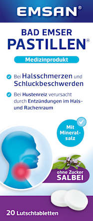 Keelpastilles met salie, 20 stuks