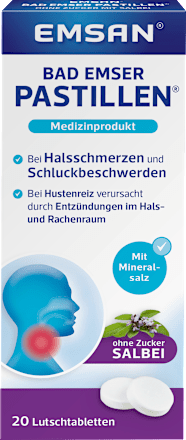 Keelpastilles met salie, 20 stuks