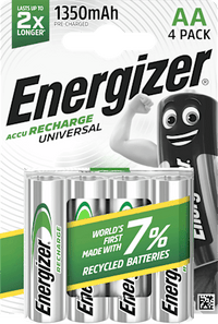 Batterij universeel AA 1350mAH, 4 stuks