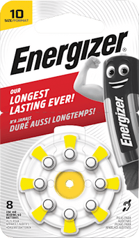 Hoortoestelbatterijen 10, 8 stuks