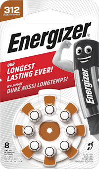 Hoortoestelbatterijen 312, 8 stuks