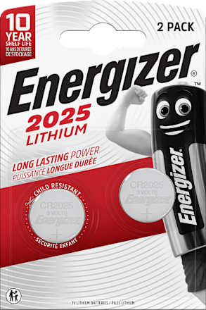 Batterien Knopfzelle CR2025, 2 St