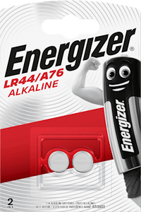 Knoopcelbatterijen LR44, 2 stuks