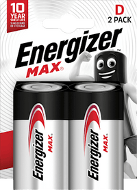 Batterijen Max D, 2 stuks