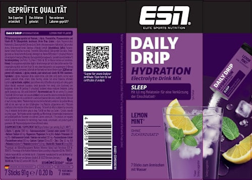 Daily Drip Hydration Sleep Sticks 7 St, Lemon Mint, 91 g