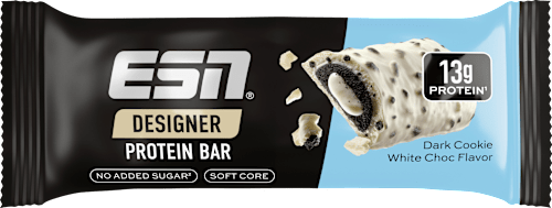 Protein Bar Designer Bar, donkere koek witte chocolade smaak, 45 g