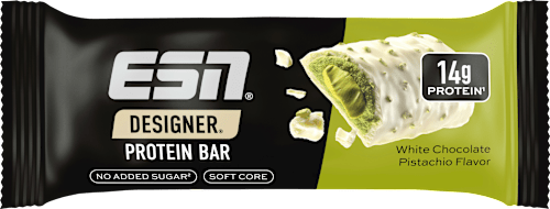 Proteinriegel Designer Bar, White Chocolate Pistachio, 45 g