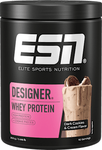 Whey Proteinpulver Designer, Dark Cookie & Cream Geschmack, 300 g