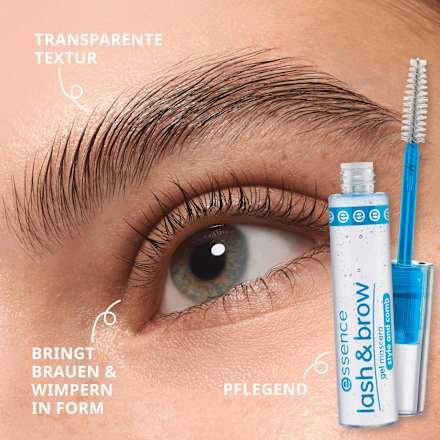 Augenbrauen- & Wimperngel Transparent, 9 ml