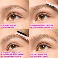essence Gel pour sourcils Brow Lift & Freeze Glue 04 Brun foncé, 7 ml