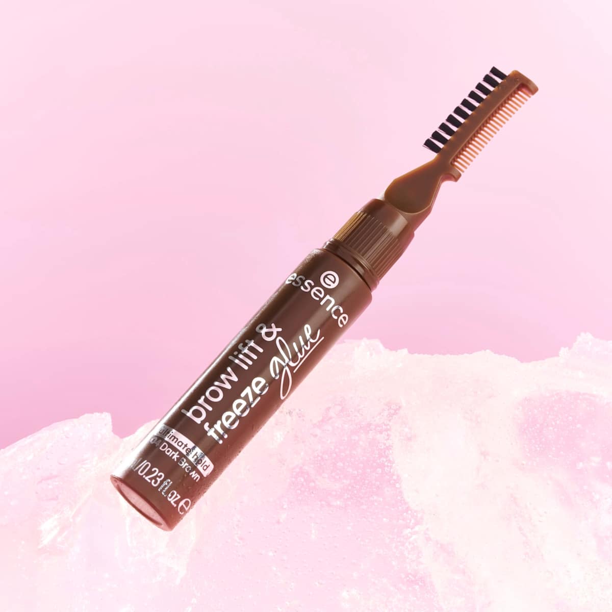 essence Gel pour sourcils Brow Lift & Freeze Glue 04 Brun foncé, 7 ml