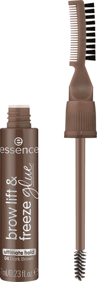 essence Gel pour sourcils Brow Lift & Freeze Glue 04 Brun foncé, 7 ml