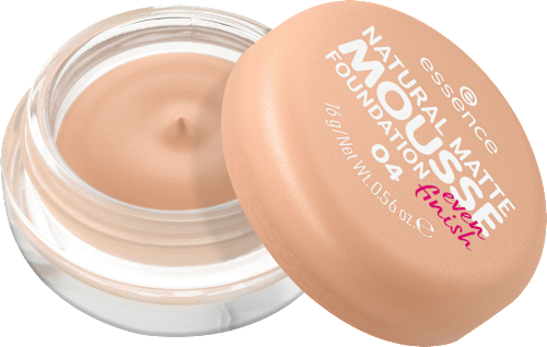 Foundation Natural Matte Mousse 04, 16 g essence