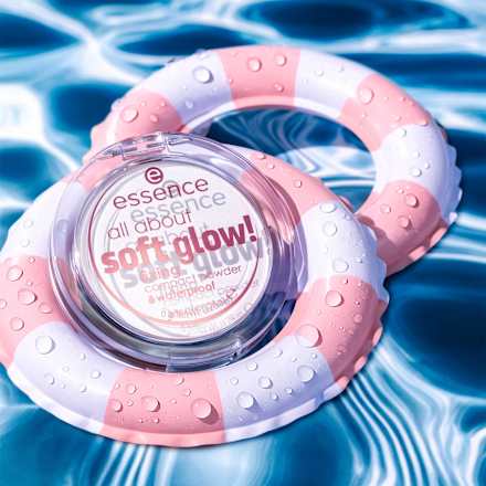 Kompaktpuder All About Soft Glow! Fixing Waterproof, 8 g