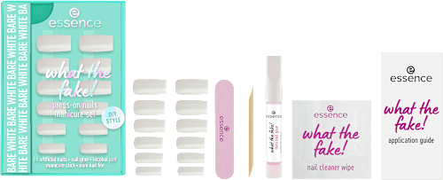 Künstliche Nägel Set  What The Fake! 04 Bare White, 1 St