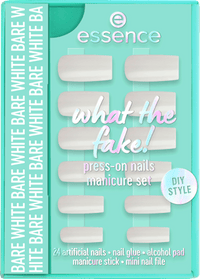 Künstliche Nägel Set  What The Fake! 04 Bare White, 1 St