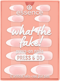 Künstliche Nägel What The Fake! Press & Go 01 French Nails, 12 St