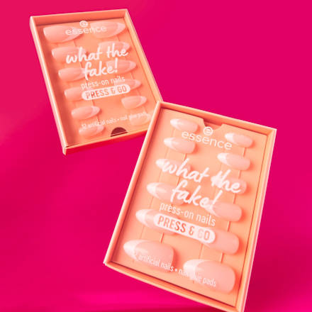 Künstliche Nägel What The Fake! Press & Go 01 French Nails, 12 St