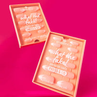 Künstliche Nägel What The Fake! Press & Go 01 French Nails, 12 St