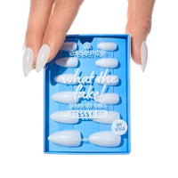 Künstliche Nägel What The Fake! Press & Go 02 Bare White, 12 St