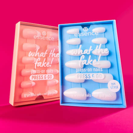 Künstliche Nägel What The Fake! Press & Go 02 Bare White, 12 St