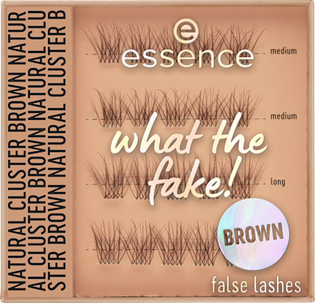 Künstliche Wimpern Set What The Fake! 05 Natural Cluster Brown, 1 St
