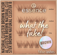 Künstliche Wimpern Set What The Fake! 05 Natural Cluster Brown, 1 St