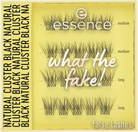 Künstliche Wimpern Set What The Fake! False Lashes 06 Natural Cluster Black, 1 St