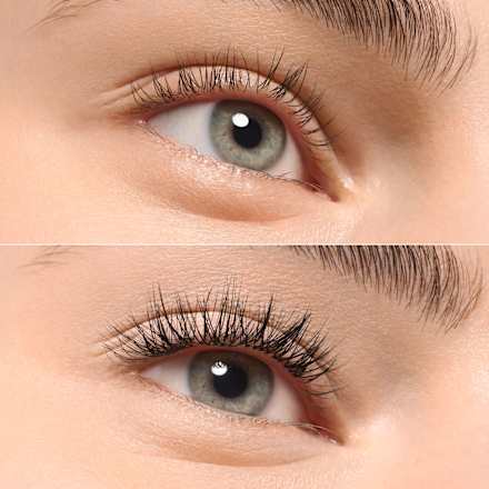 Künstliche Wimpern Set What The Fake! False Lashes 06 Natural Cluster Black, 1 St