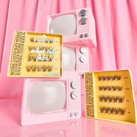 Künstliche Wimpern Set What The Fake! False Lashes 06 Natural Cluster Black, 1 St